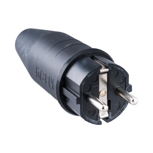 Keraf Rubber contactstop 16A 250V~ randaarde - 5122db4fcdc528d1bc3ba384a278f261 - 20212153