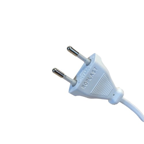 aansluitsnoer vts 2x0,75 met eurostekker 0.5 meter wit - 517300001 - 11008132