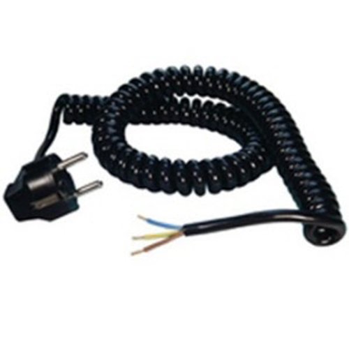 Spiraalsnoer 3X1 0,7-2,5 mtr zwart - 527900022 - 1009803