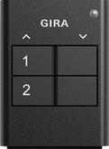GIRA enet handzender 2 kanaals antraciet 535210 - 535210 - 11004511