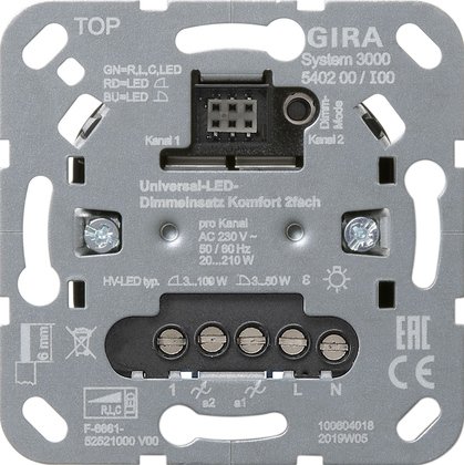 GIRA led dimmer serie 3-100w 540200 - 540200 - 3300389