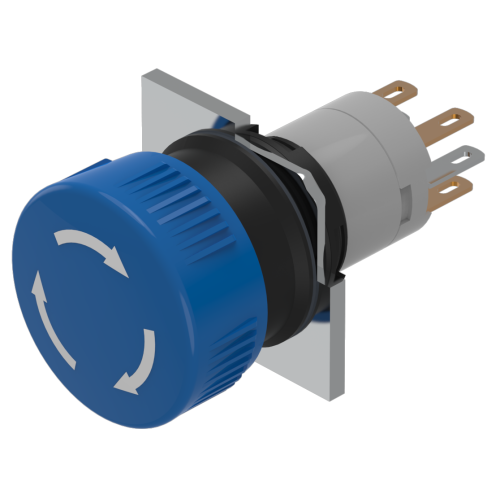 EAO Stop Switch with twist release blue 1NC+1NO S1 - 546d2bbfa0ea9104f80da22f8f1d57b6 - 20042896