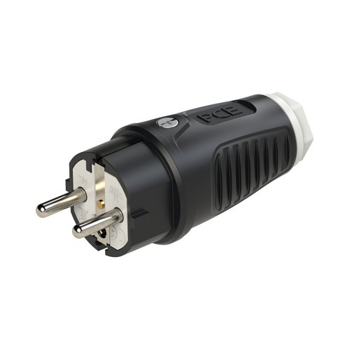 PCE Contactstop bus/randaarde Taurus2 zwa/wit rubber 16A 250V~ - 54c6cbfabbbf90ea6020e619f855d53c - 20158116
