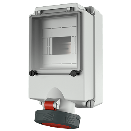 Mennekes WCD 63A 5P 6H 400V IP67 + rail - 5535a - 20022121