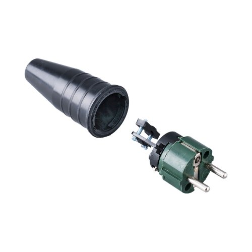 Keraf Volrubber contactstop 16A 250V~ bus/randaarde blok legergroen - 57f044ddb0e1052edbe1b69715a60d96 - 20157427