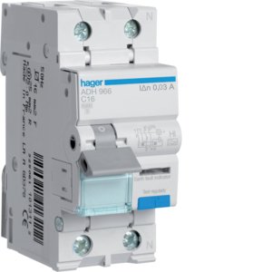 HAGER aardlekautomaat 1p+n 16a/c ADH966 - 5a526e6c82787b73f3d4280792e4b04e - 11006936
