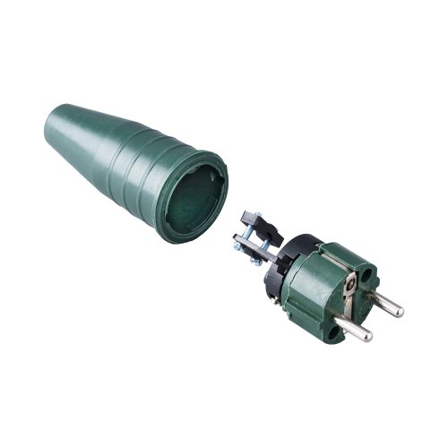 Keraf Volrubber contactstop 16A 250V~ bus/randaarde geheel legergroen - 5d8399ad04886021101557bcddcf223f - 20157451