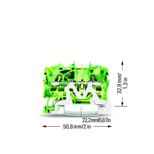 WAGO 2-draads aardklem 2,5 mm&sup2; 2002-1207 - 5e6a3646 60ba 458e 9595 0d0214d4a583 - 11004667