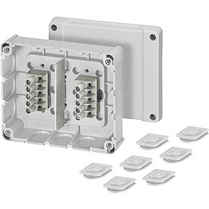 Hensel Kabeldoos IP54. 1.5-2.5 mm&sup2;. 2x5 polige klem. Grijs - 6000042 etim internet - 20010441