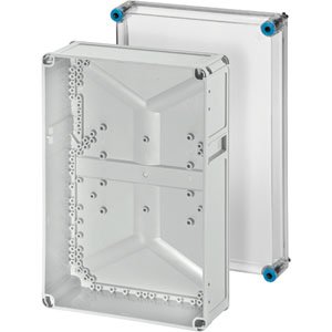 Hensel Lege behuizing IP66. inb. afm. 275x425x150 mm. Transparant deksel - 60001040 etim internet - 20010679