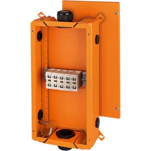 Hensel Kabeldoos Functiebehoud Metaal IP65. 16-50 mm&sup2;. 5 polig. Oranje - 60001071 etim internet - 20010512