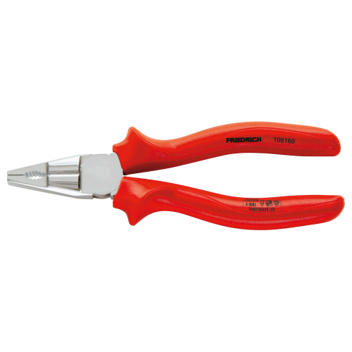 FRIEDRICH combinatietang 1000V VDE rood ge&iuml;soleerd 160mm - 6035174f bc6c 46b4 a2f6 3cb52de51175 - 5015406