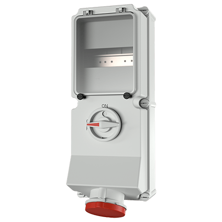 Mennekes WCD 63A 5P 6H 400V IP44 + rail - 6062a - 20022287