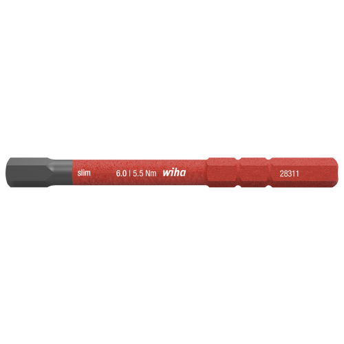 WIHA SlimBit Electric Inbus 2831-18 6,0mm 5.5 Nm - 60a1a402 3c9c 4273 b50c d6d01018a2d1 - 20013750