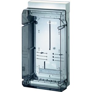 Hensel kWh meterkast KV IP65. +Din-rail. Transparant Deksel - 6100101 etim internet - 20010826