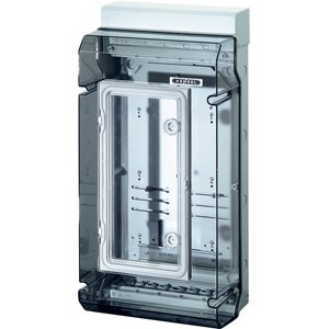 Hensel kWh meterkast KV IP54. +Din-rail. Transparant Deksel+Metervenster - 6100102 etim internet - 20010825