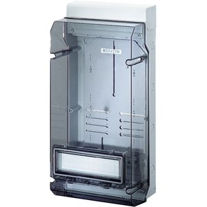 Hensel kWh meterkast KV IP65. +Din-rail. Transparant Deksel+Klapvenster - 6100103 etim internet - 20010824