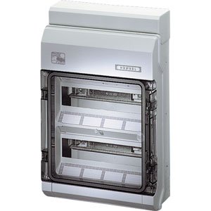 Hensel Automatenbehuizing KV Polycarbonaat IP65. 24 mod. 2x12. Tule inv. +PE - 61001105 etim internet - 20010864