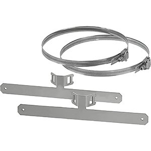 Hensel Montageset Mast- of Paalbevestiging voor KV. 12 module breed. RVS - 61001155 etim internet - 20010853