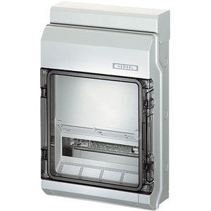 Hensel Automatenbehuizing KV IP65. 12 module + extra Din rail. Tule invoer - 6100430 etim internet - 20010810