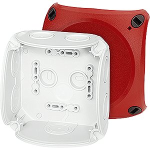 Hensel Kabeldoos IP66. BM2. zonder klem. M20/25 membranen. Deksel Rood - 62000037 etim internet - 20010367