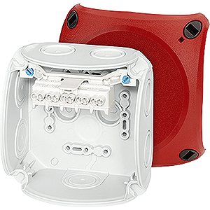 Hensel Kabeldoos IP66. BM2. 0.75-2.5 mm&sup2; 5 polig M20/25 membranen Deksel Rood - 62000038 etim internet - 20010369