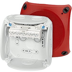Hensel Kabeldoos IP66. BM2. 1.5-4 mm&sup2;. 5 polig. M20/25 membranen Deksel Rood - 62000039 etim internet - 20010372