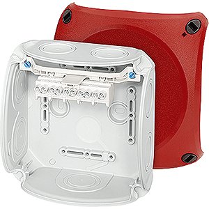 Hensel Kabeldoos IP66. BM3. 1.5-4 mm&sup2;. 5 polig. M25/32 membranen. Deksel Rood - 62000040 etim internet - 20010378