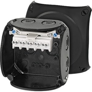 Hensel Kabeldoos IP66/67/69. BM1. 0.75-2.5 mm&sup2;. 5 polig. Invoer M20. Zwart - 62000044 etim internet - 20010706