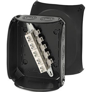 Hensel Kabeldoos IP66/67/69. BM6. 6-25 mm&sup2;. 5 polig. Invoer M25/40/50. Zwart - 62000072 etim internet - 20010744
