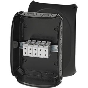Hensel Kabeldoos IP66/67/69. BM8. 16-50 mm&sup2;. 5 polig. Invoer M25/40/63. Zwart - 62000080 etim internet - 20010758