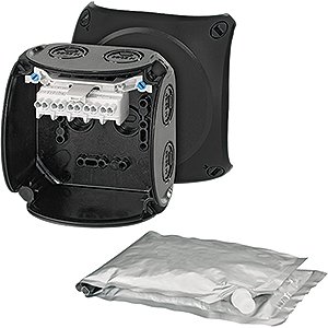 Hensel Kabeldoos IP66/68. BM2. 0.75-2.5 mm&sup2;. 5 polig. met Gietmassa. Zwart - 62000100 etim internet - 20011350