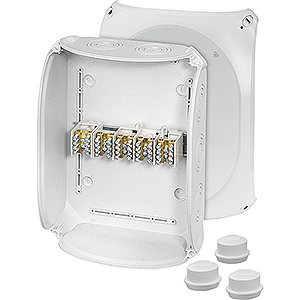 Hensel Kabeldoos IP66. BM7. 6-25 mm&sup2;. 5 polig Aftak. invoer M25/40/50. Grijs - 62000168 etim internet - 20010398
