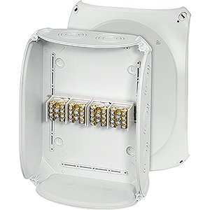 Hensel Kabeldoos IP66. BM7. 6-35 mm&sup2;. 4 polig Aftak. invoer M25/40/50. Grijs - 62000169 etim internet - 20010399