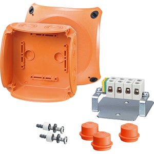 Hensel Kabeldoos Functiebehoud IP65. BM3. 1.5-6mm&sup2;. 5 polig. Aftak. Oranje - 62000183 etim internet - 20010502