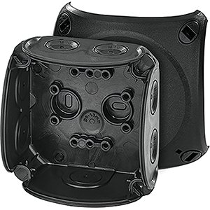 Hensel Kabeldoos IP66. BM1. zonder klem. M20 membranen. Zwart - 62000295 etim internet - 20010359