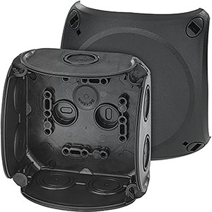 Hensel Kabeldoos IP66. BM2. zonder klem. M20/25 membranen. Zwart - 62000297 etim internet - 20010365