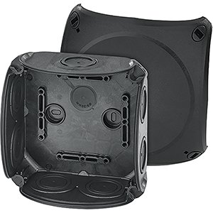 Hensel Kabeldoos IP66. BM3. zonder klem. M25/32 membranen. Zwart - 62000299 etim internet - 20010374