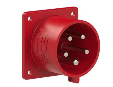 PCE toestel tcd inbouw recht 32A 5P 400v 6H flens 75x75 - 625 6f7v - 625-6F7V