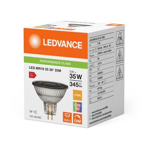 OSRAM led lamp mr16 12v 5w 827 dimbaar - 655f21310d27aac631df10cd7610f0e9 - 11005359