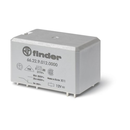 Finder FIN RELAIS 2W 30A 12VDC - 6622 0000 - 20007772