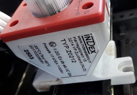INDEX maakcontact verlicht dinrail montage 24-250v - 6729606 - 6729606