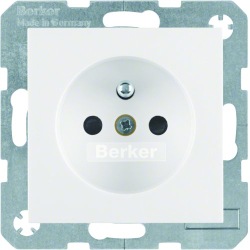 BERKER wcd 1v penaarde inb s1 glanzend wit/polar wit - 6768768989 - 11008048