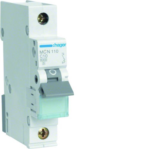 HAGER automaat 1p c10a MCN110E - 676cedd16641a1fe65f0575755ae2049 - 8411645