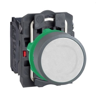 Schneider Electric white flush pushbutton 1NO 1NC screw clamp cp grey - 67f5954eddf85e193c0e5e8f9fd318a6 - 20083813