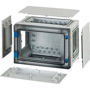 Hensel Lege behuizing. BM1. 276x186x163. wand Dicht. Transparant deksel - 68000010 etim internet - 20010514