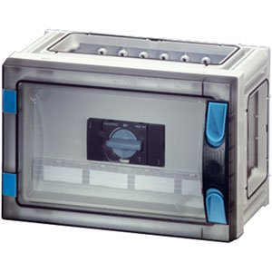 Hensel Lastschakelaarkast 63A 3 polig. 270x180mm. wand Open. +PE/Nul klem - 68000029 etim internet - 20010586