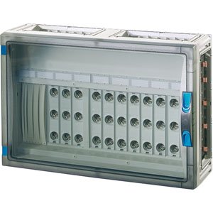 Hensel Zekeringskast 11x63A D02 3p. op Rail 250A 5 polig. 540x360. wand Open - 68000117 etim internet - 20010582