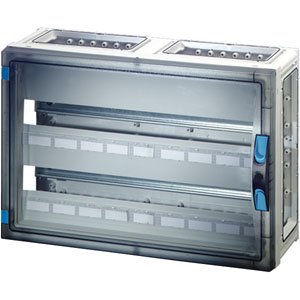 Hensel Automatenbehuizing 54 mod. 2x27. 540x360mm. wand Open. Transp. deur - 68000183 etim internet - 20010572