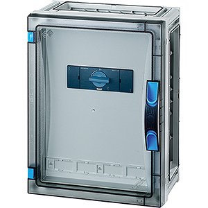 Hensel Lastschakelaarkast 125A 3 polig. 270x36mm. wand Open. +PE/Nul klem - 68000185 etim internet - 20010590